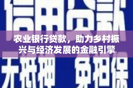 永靖农业银行贷款，助力乡村振兴与经济发展的金融引擎