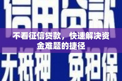 永靖不看征信贷款，快速解决资金难题的捷径