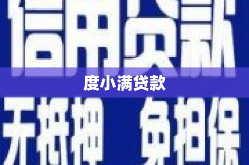 永靖度小满贷款