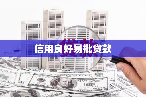 永靖信用良好易批贷款