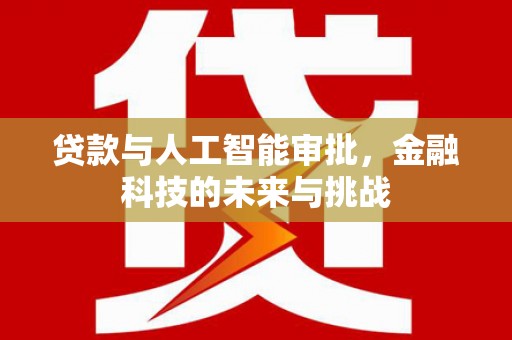 永靖贷款与人工智能审批，金融科技的未来与挑战