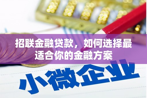 永靖招联金融贷款，如何选择最适合你的金融方案
