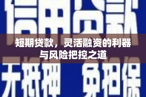永靖短期贷款，灵活融资的利器与风险把控之道
