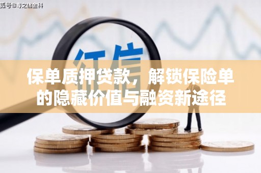 永靖保单质押贷款，解锁保险单的隐藏价值与融资新途径