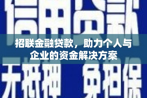 永靖招联金融贷款，助力个人与企业的资金解决方案