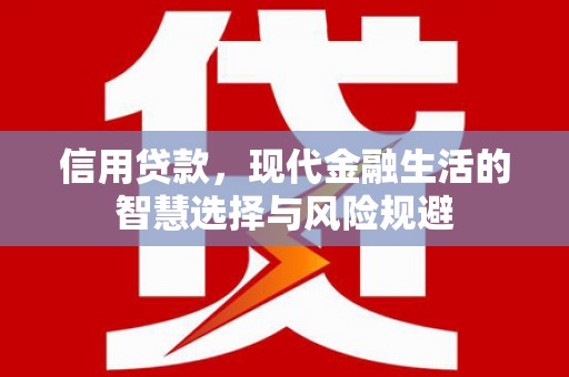 永靖信用贷款，现代金融生活的智慧选择与风险规避