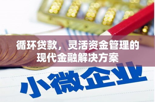 永靖循环贷款，灵活资金管理的现代金融解决方案