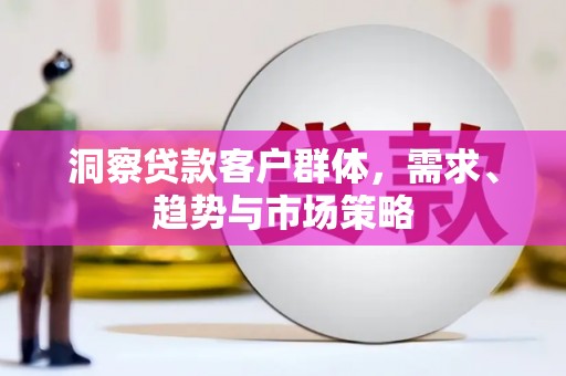 永靖洞察贷款客户群体，需求、趋势与市场策略