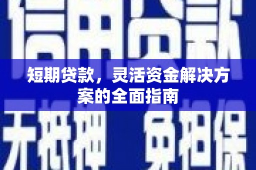 永靖短期贷款，灵活资金解决方案的全面指南