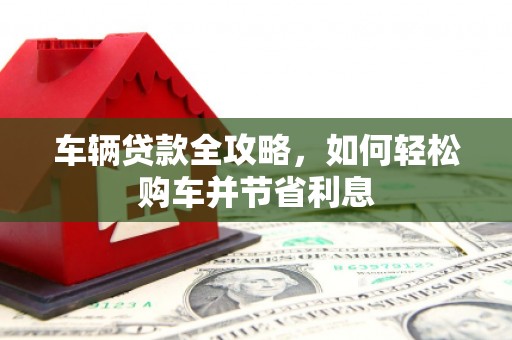 永靖车辆贷款全攻略，如何轻松购车并节省利息