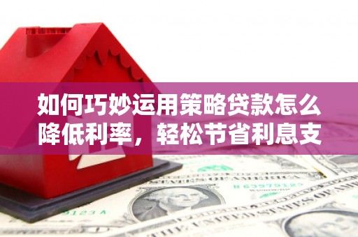 永靖如何巧妙运用策略贷款怎么降低利率，轻松节省利息支出