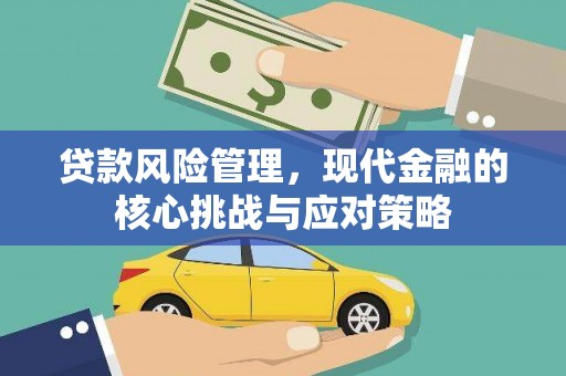 永靖贷款风险管理，现代金融的核心挑战与应对策略