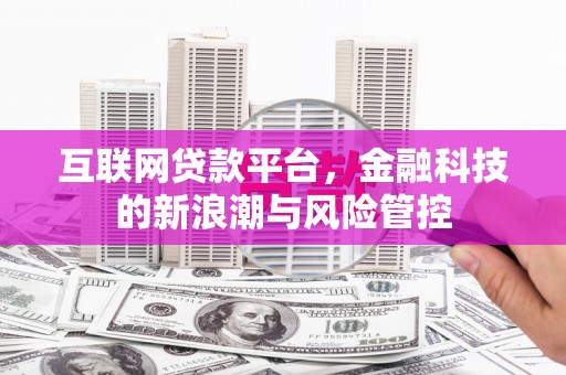 永靖互联网贷款平台，金融科技的新浪潮与风险管控