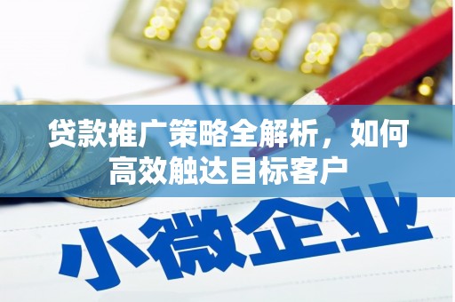 永靖贷款推广策略全解析，如何高效触达目标客户