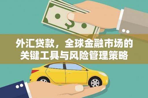 永靖外汇贷款，全球金融市场的关键工具与风险管理策略