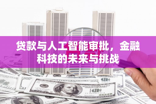 永靖贷款与人工智能审批，金融科技的未来与挑战