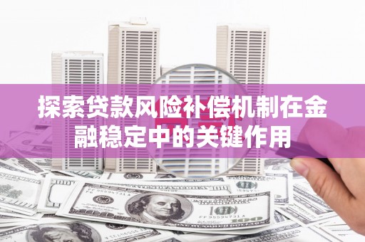 永靖探索贷款风险补偿机制在金融稳定中的关键作用