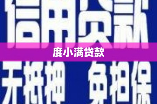 永靖度小满贷款