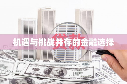 永靖机遇与挑战并存的金融选择