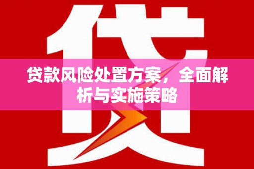 永靖贷款风险处置方案，全面解析与实施策略